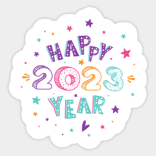 happy 2023 year Sticker